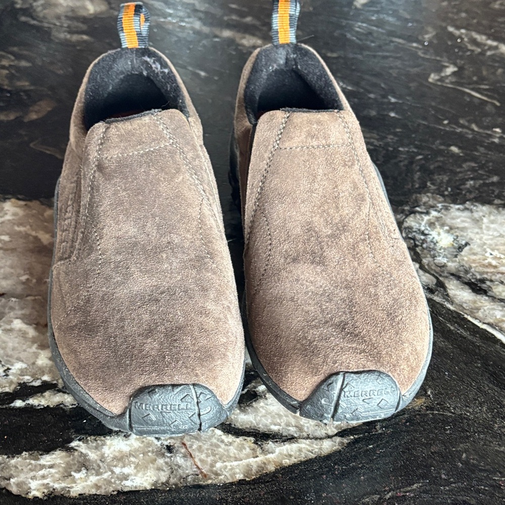 Merrell Men's Tan Suede Slip-On Loafers